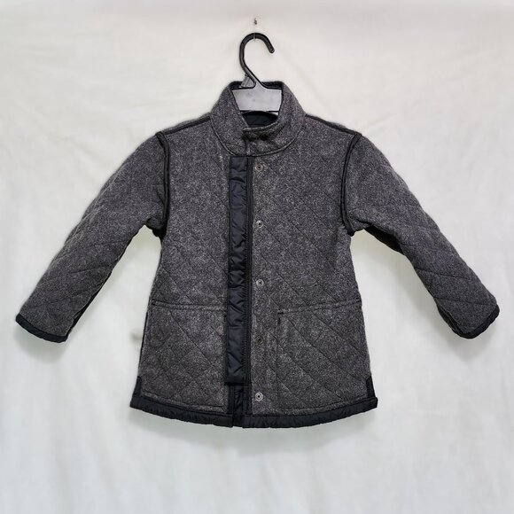 Navy Black/Blue Quilted and lined Coat for Girls - Picture 5 of 13